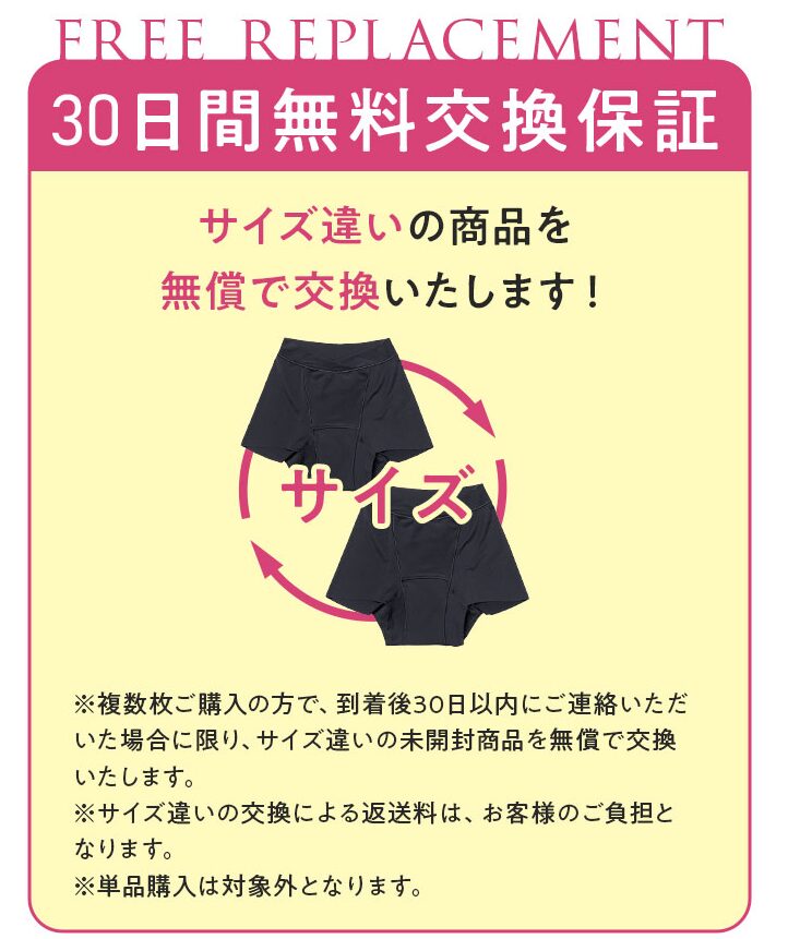 メリット②30日間無料交換保証